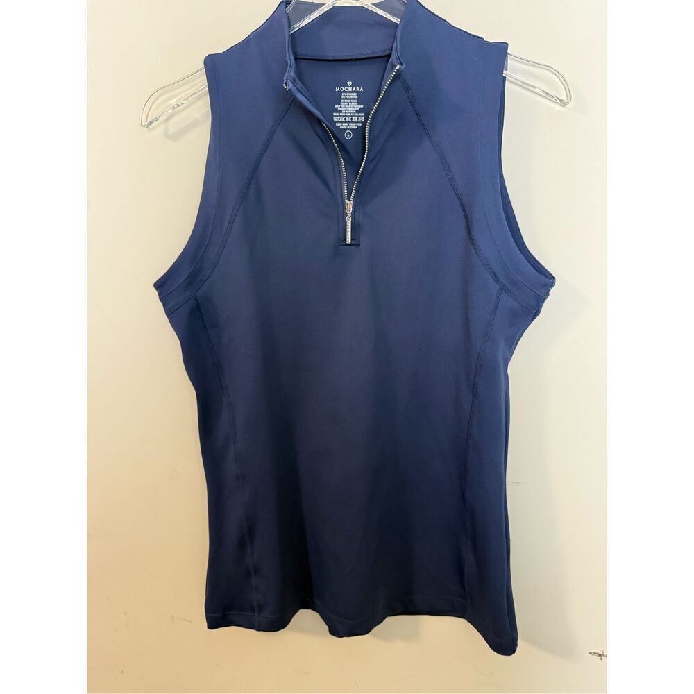 MOCHARA SLEEVELESS BASE LAYER IN INDIGO LARGE